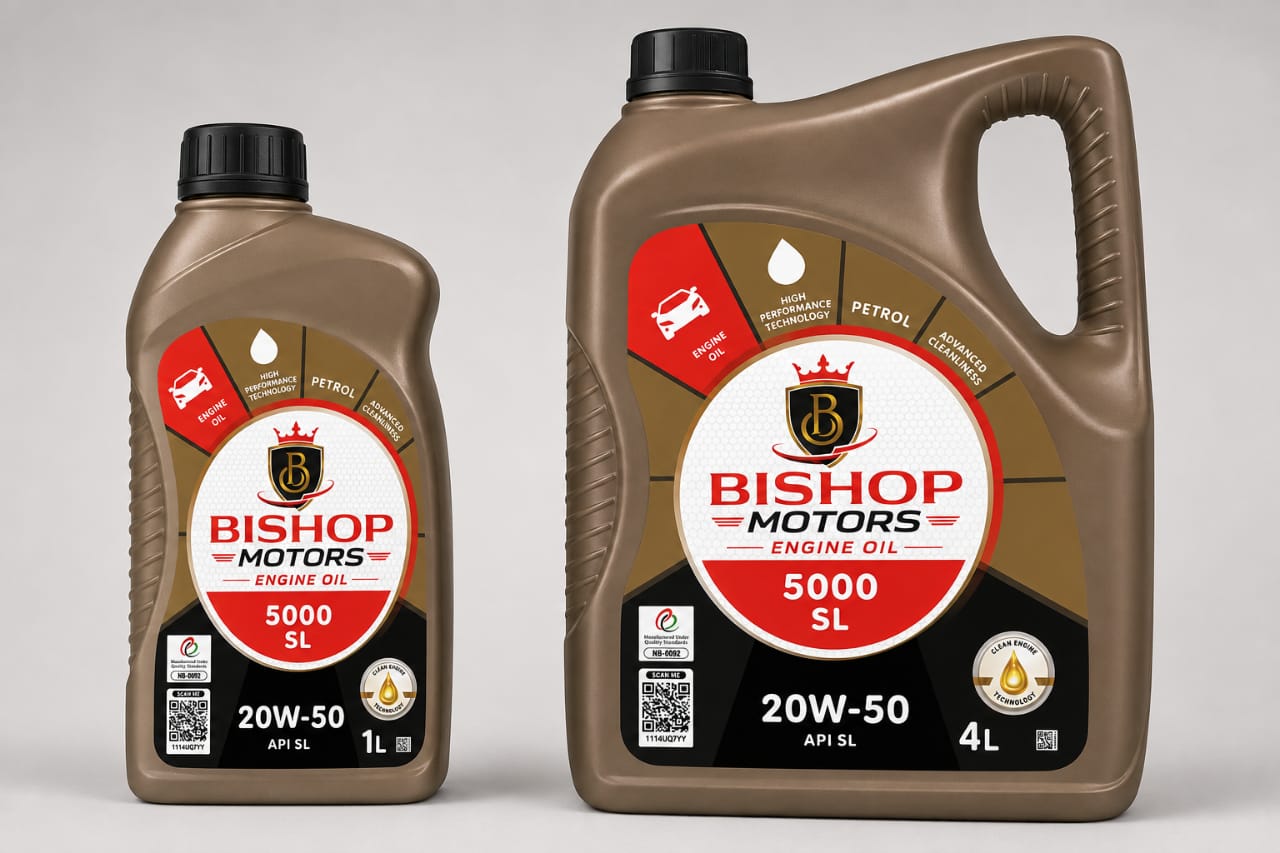 Bishop Motor Oil product